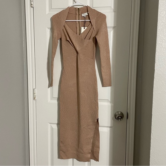 NWT TED BAKER LONDON Tabytha Slim Fit Cross Over Knit Dress - Picture 7 of 14
